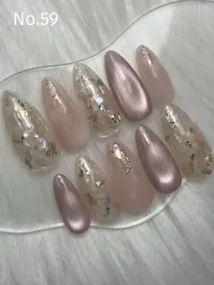 【オーダー】ネイルチップ ニュアンスネイル シェル マグネットネイル