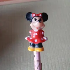 レトロ　ミニーマウス フィギュア付き鉛筆