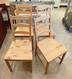 【4脚】IKEA イケア JOKKMOKK ヨックモック チェア 椅子 パイン材のサムネイル