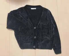 【新品】ARROW カーディガン M ブラック ケーブルニット ボレロのサムネイル