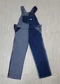 値下げ中！！タグ付き　新品 Lee オーバーオール 130cm ストライプデニム