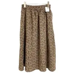 earth music & ecology【F】未使用 タグ スカート 花柄 茶