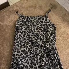ヒョウ柄 キャミワンピース レオパード