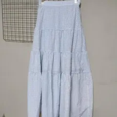 Heather　ライトグレー　フレアスカート　フリーサイズ