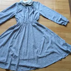 花柄 ワンピース 七分袖