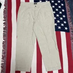 USA製 90s ドッカーズ DOCKERS リネンコットン 2タック チノ