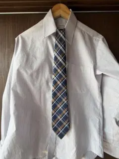 ネクタイ ネイビー×ブラウン