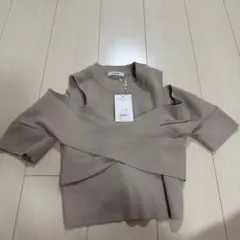 リブニット トップス ベージュ　MURUAのサムネイル
