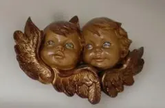 dd6 】天使の彫刻 陶器製 天使の壁飾り 水盤つき - メルカリ