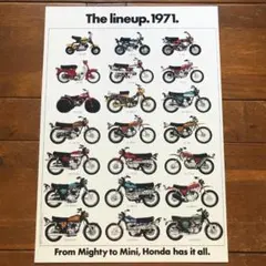 ポスター★1971年 アメリカン・ホンダ ラインナップのサムネイル