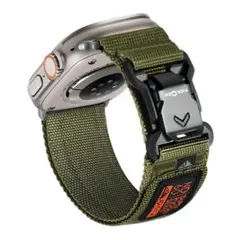 AppleWatchナイロンマグネットバンド カーキ49/46/45/44/42