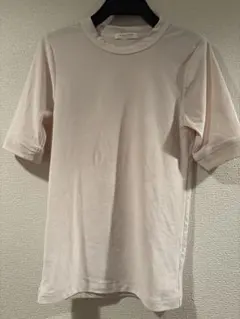 MACPHEE ／ベージュ ベロア半袖Tシャツのサムネイル