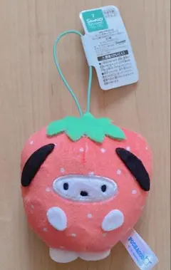 ポチャッコ フルーツきぐるみマスコット　いちご
