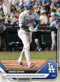 ⭐️2枚セット⭐️Topps nowシーズン自己最多 55号HR 、50HR/50K
