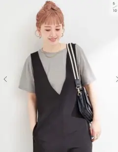 新品B.C STOCK ラメ天竺Tシャツ シルバー ベーセーストックのサムネイル