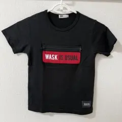 WASK ブラック Tシャツ フロントポケット付き120のサムネイル