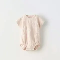 ZARA フラワー テリー ロンパース 86