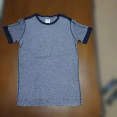 w+h ボーダーTシャツ Sサイズ ネイビーのサムネイル