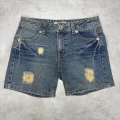 COLZA デニムショートパンツ Mサイズ ダメージ ヴィンテージ加工