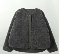 美品【uncrave】アンクレイブ カーリーボアジャケット フリーサイズ 