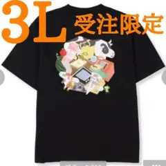 新品未開封 しまむら 受注限定 塊魂 Tシャツ ブラック 3L 2XL 黒 白