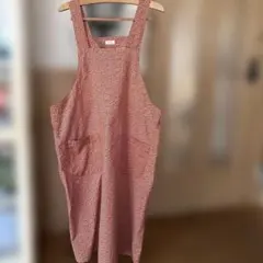 唐草模様　う布ふ エプロン 和柄 渦巻き模様　バッククロス　昭和レトロのサムネイル