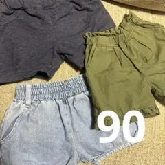 女の子　90サイズ　ハーフパンツ　短パン