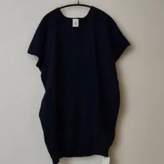 Adam et Ropé 半袖ニットネイビー