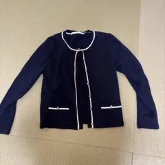 ef-de ネイビー 長袖カーディガン