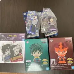 一番くじ　僕のヒーローアカデミア ソフビ　緑谷　エンデヴァー　その他3点
