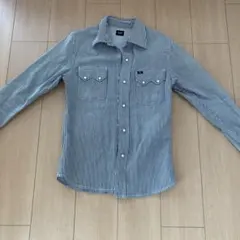 Lee ストライプ 長袖デニムシャツ