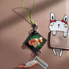 食品サンプル✿ 寿司 ストラップ ✿ ずわいがににぎり ✿