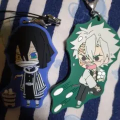 鬼滅の刃 ローソン 冬あそび ラバーストラップ 実弥&伊黒