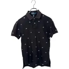 Polo by Ralph Lauren スカル刺繍 ポロシャツ　黒色