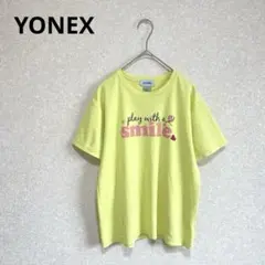 ヨネックス 半袖Tシャツ テニス バドミントン 日本製 イエロー L