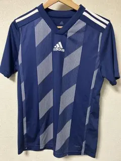 adidas ネイビー ストライプシャツ160センチ