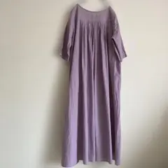 アデュートリステス　コンジェペイエ　麻綿後ろタックロングワンピース