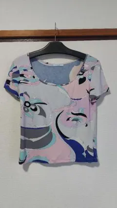 EMILIO PUCCI 半袖 Tシャツ 総柄 クロップド丈のサムネイル