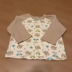 ベビーパジャマ 80cm クマと車デザイン