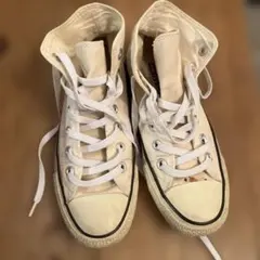 CONVERSE ALL STAR ハイカット スニーカー ベージュ23cm