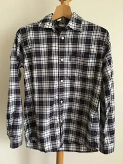 mont-bellモンベル長袖シャツ ネルシャツネイビー チェック柄160