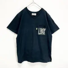 モノポイント◆半袖プリントカットソー/Vネック 胸ポケット プリントカモフラ柄
