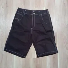 made in usa B系 ワイド　ショートパンツ　MENACE　w34