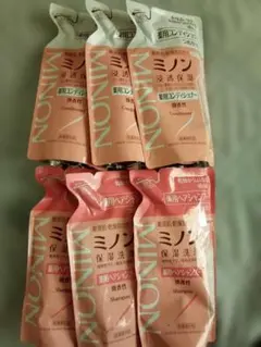 ミノン 薬用ヘアシャンプー 、リンスつめかえ用 380ml6個セットのサムネイル