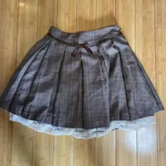 オリーブデオリーブ チェックスカート レディース