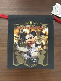 ☆ディズニー　ビッグバンド　ビート　実写　巾着　ミッキー ミニー☆