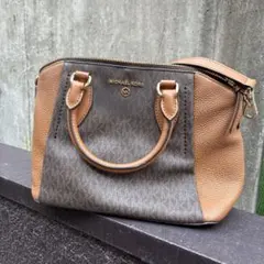 MICHAEL KORS ハンドバッグ ブラウン/グレー