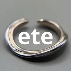 eteエテ バイカラー イヤカフ SV925 シルバー×ゴールド