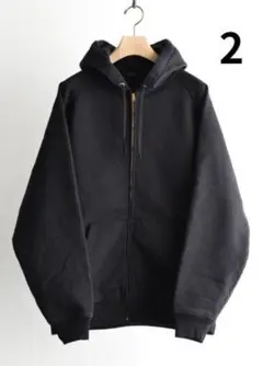 【新品】　25aw comoli コットン裏毛　ジップパーカー　サイズ2