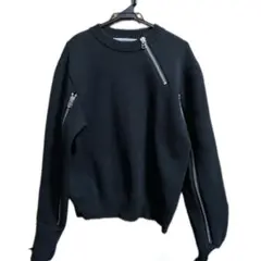 【美品】JOHN LAWRENCE SULLIVAN ジップニットBLKのサムネイル